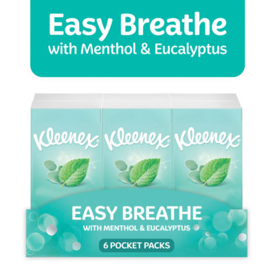 Kleenex Easy Breathe Tissues Pocket  Pack