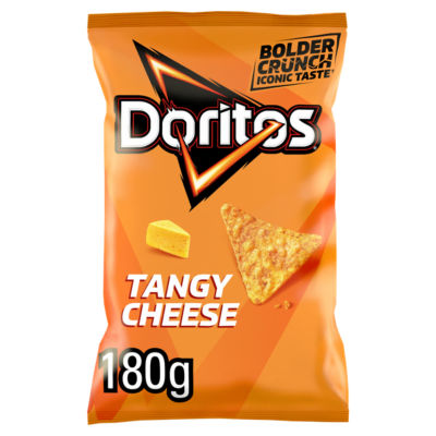 Tangy Cheese Tortilla Chips Sharing Crisps 180g thumbnail 2