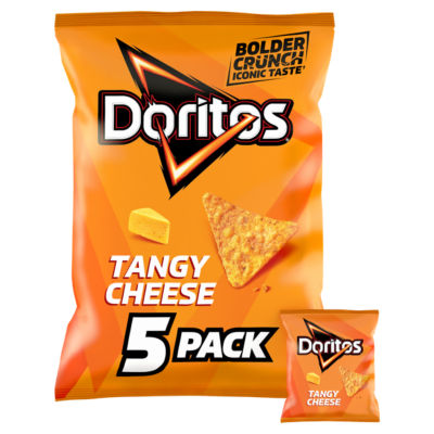Tangy Cheese Tortilla Chips Multipack Crisps 5x30g thumbnail 2