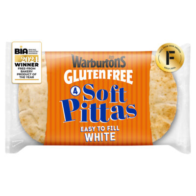 Gluten Free 4 White Soft Pittas thumbnail 2