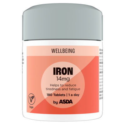 Wellbeing Iron 14 mg 180 Tablets 1a day thumbnail 2