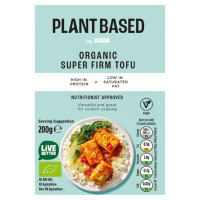 Plant Based by ASDA Organic Super Firm Tofu 200g