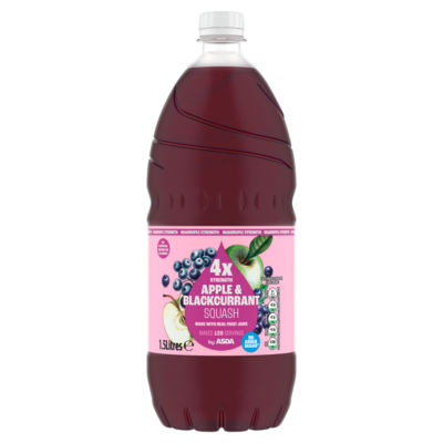 Quadruple Strength Apple & Blackcurrant Squash 1.5 Litres thumbnail 2