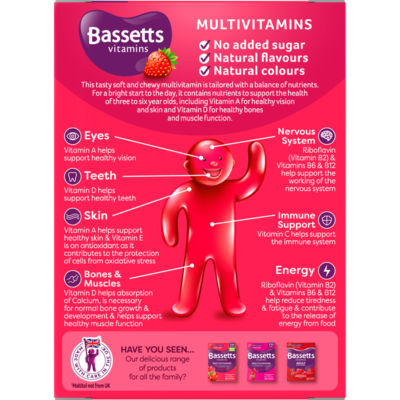 Multivitamins Strawberry Flavour Gummies 3-6 Years thumbnail 3