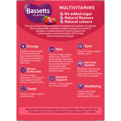 Soft & Chewy Multivitamins Summer Berries Flavour 30 Gummies 12-18 Years thumbnail 3