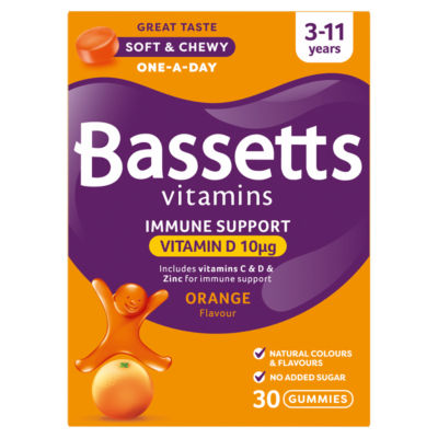 Immune Support Orange Flavour 30 Gummies 3-11 Years thumbnail 2