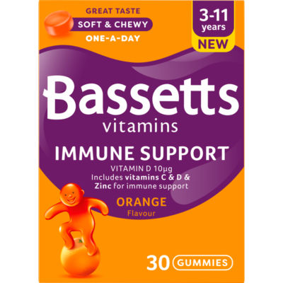 Immune Support Orange Flavour 30 Gummies 3-11 Years thumbnail 3