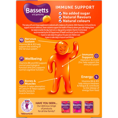 Immune Support Orange Flavour 30 Gummies 3-11 Years thumbnail 4