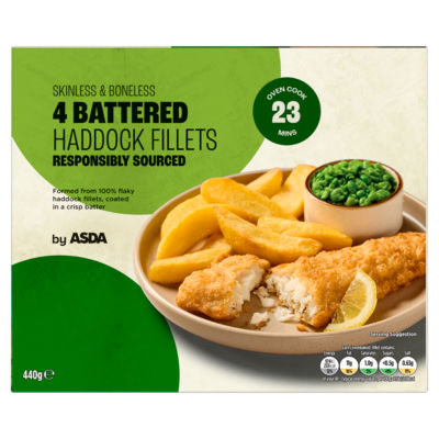 4 Battered Haddock Fillets 440g thumbnail 2