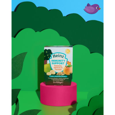 Immunity Support Banana, Apricot and Cereals Pot 6+ Months  2x100g Baby Food thumbnail 3