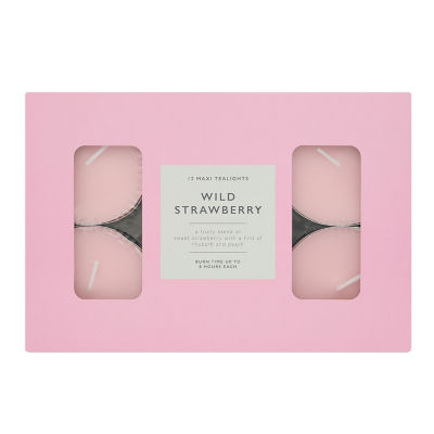 George Home Wild Strawberry Maxi Tealights