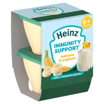 Heinz Banana & Yoghurt Immunity Support 6+ Months 2 x 100g