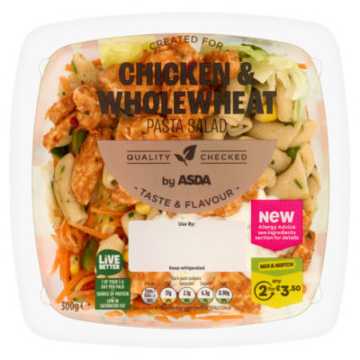Chicken & Wholewheat Pasta Salad 300g thumbnail 2