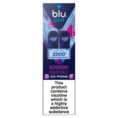 pod Blueberry Sour Razz Vape Pods 20mg/ml thumbnail 2