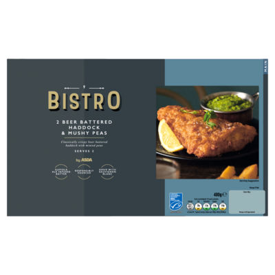 2 Beer Battered Haddock & Mushy Peas 480g thumbnail 2