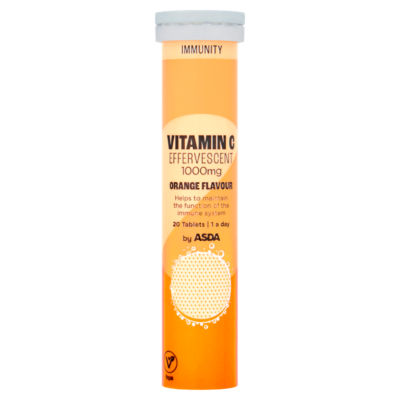 Immunity 1 a Day Vitamin C Effervescent 1000mg Orange Flavour 20 Tablets