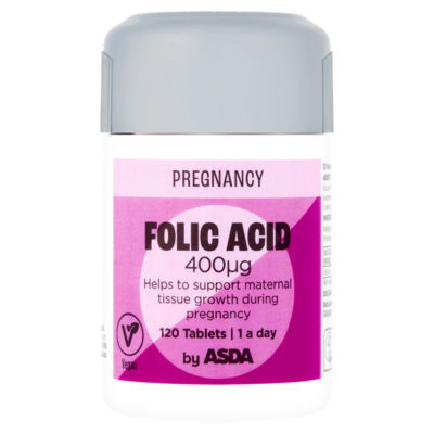 Pregnancy Folic Acid 400 μg 120 Tablets 1 a Day thumbnail 2