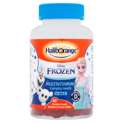 Disney Frozen Multivitamins 60 Character Shaped Strawberry Flavour Softies for Kids 3+ thumbnail 2