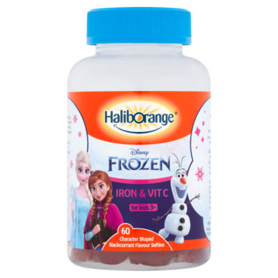 Disney Frozen Iron & Vit C 60 Character Shaped Blackcurrant Flavour Softies for Kids 3+ thumbnail 2