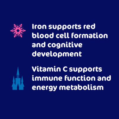 Disney Frozen Iron & Vit C 60 Character Shaped Blackcurrant Flavour Softies for Kids 3+ thumbnail 3