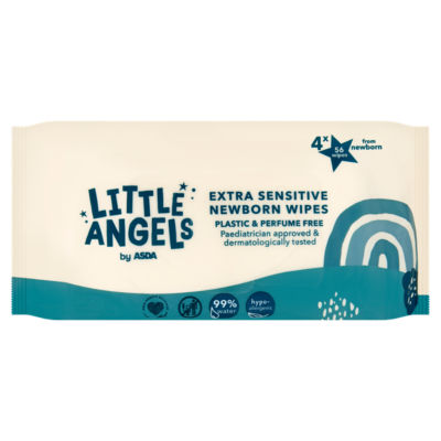Little Angels by Extra Sensitive Newborn Wipes 4 x 56