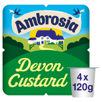Devon Custard Dessert Snack Pots Multipack 4 x 120g