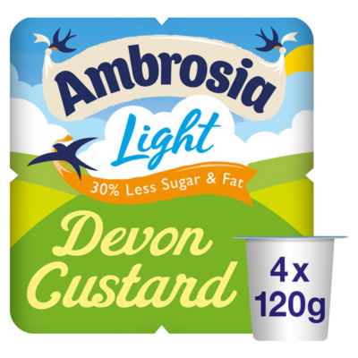 Light Low Fat & Reduced Sugar Custard Dessert Snack Pots 4 x 120g thumbnail 2