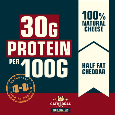 High Protein Half Fat Mature Grated Cheddar Cheese 180g thumbnail 3