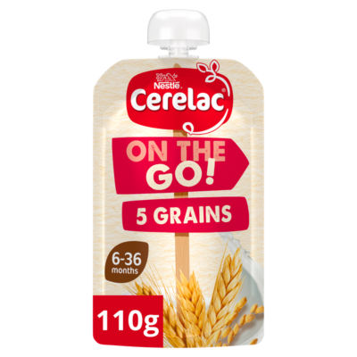 CERELAC® On The Go 5 Grains 6m + Pouch 110g