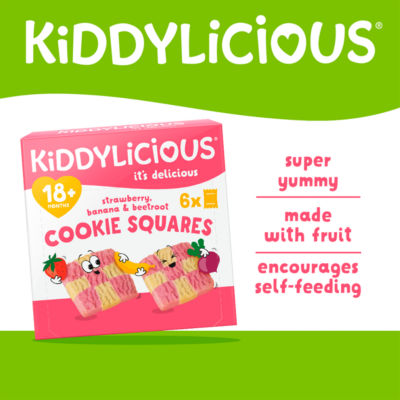 Strawberry, Banana & Beetroot Cookie Squares 18+ Months 6 x 24g (144g) thumbnail 3