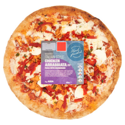 Woodfired Italian Style Chicken Arrabbiata Pizza with Sourdough 480g thumbnail 2