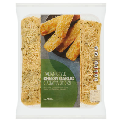 Italian Style Cheesy Garlic Ciabatta Sticks 160g thumbnail 2