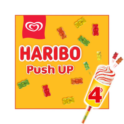 Haribo Push-Up Strawberry & Vanilla Ice Cream Lollies 4 x 85ml thumbnail 2