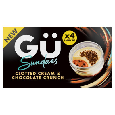 Clotted Cream & Chocolate Crunch Sundaes 4 x 80g (320g)