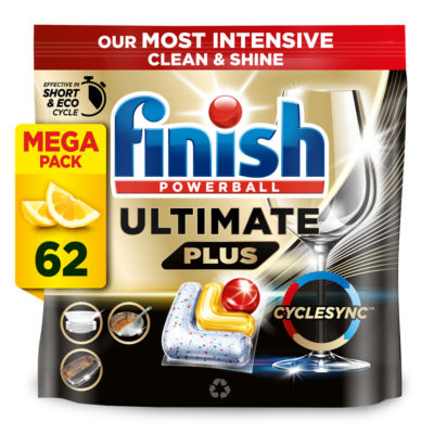 Ultimate Plus All In One Dishwasher Tablets Lemon - 62 Tabs thumbnail 2