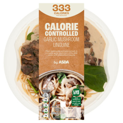 Calorie Controlled Garlic Mushroom Linguine 380g thumbnail 2