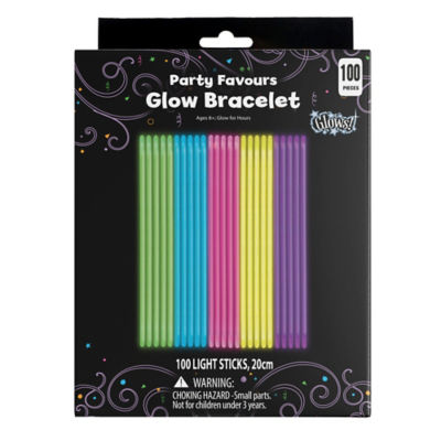 Party Favours Glow Bracelets 100PK thumbnail 2