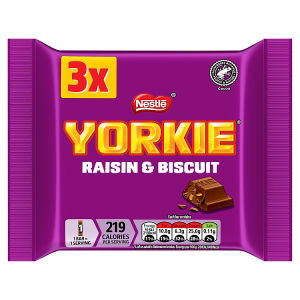 Yorkie Raisin & Biscuit Chocolate Bar Multipack
