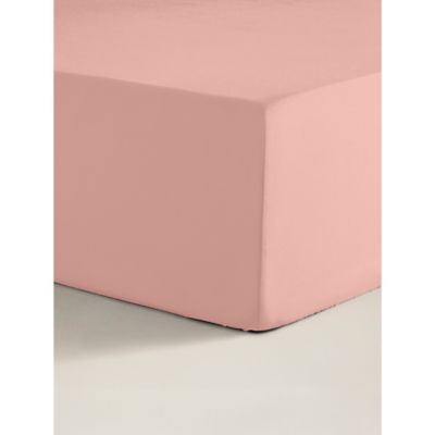 George Home Fitted Sheet Dusky Pink Double - Double