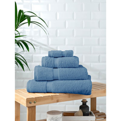Blue Chambray Super Soft Cotton Face Cloth thumbnail 2
