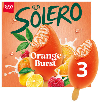 Orange Burst Ice Cream Sticks 3x 90 ml