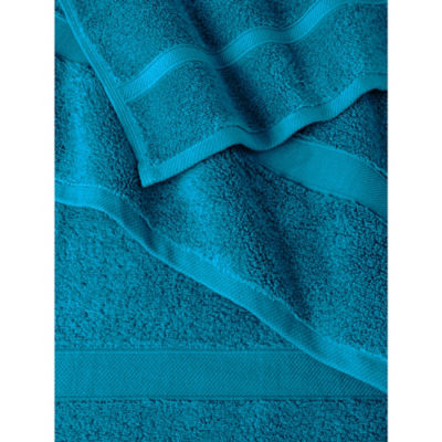 Turquoise Cotton Bath Towel thumbnail 3