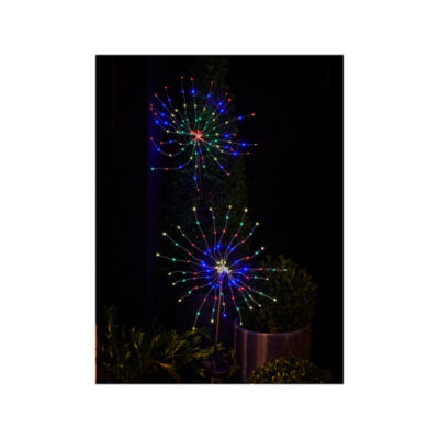 Starburst Cluster Solar Lights Coloured - Set Of 2 thumbnail 2