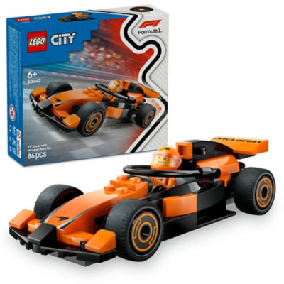 City F1 Driver with McLaren Race Car Toy Playset 60442 thumbnail 2