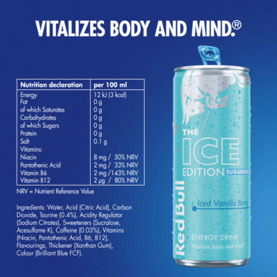 Ice Edition Sugarfree Iced Vanilla Berry Energy Drink 355ml thumbnail 4