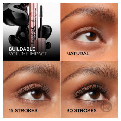 L'Oreal Paris Mascara, Paradise Big Deal Volumising Mascara, Shade Black, 9.9ml thumbnail 4