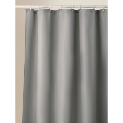 Grey Textured Waffle Shower Curtain thumbnail 2