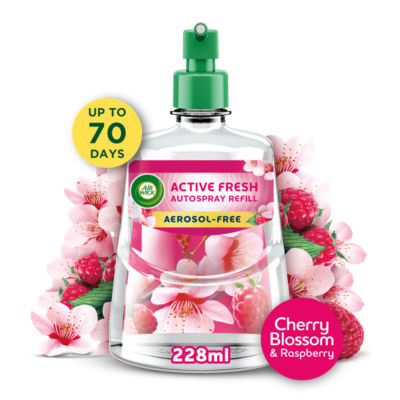 Active Fresh Refill, Cherry Blossom & Raspberry Air Freshener, 228ml thumbnail 2