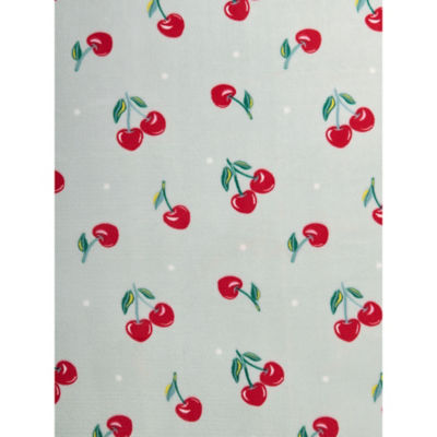 Green Cherry Fleece Blanket thumbnail 4