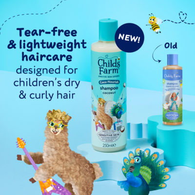 Coco-Nourish Coconut Shampoo 250ml, Dry Curly Hair, Kids Tear Free Formula thumbnail 3